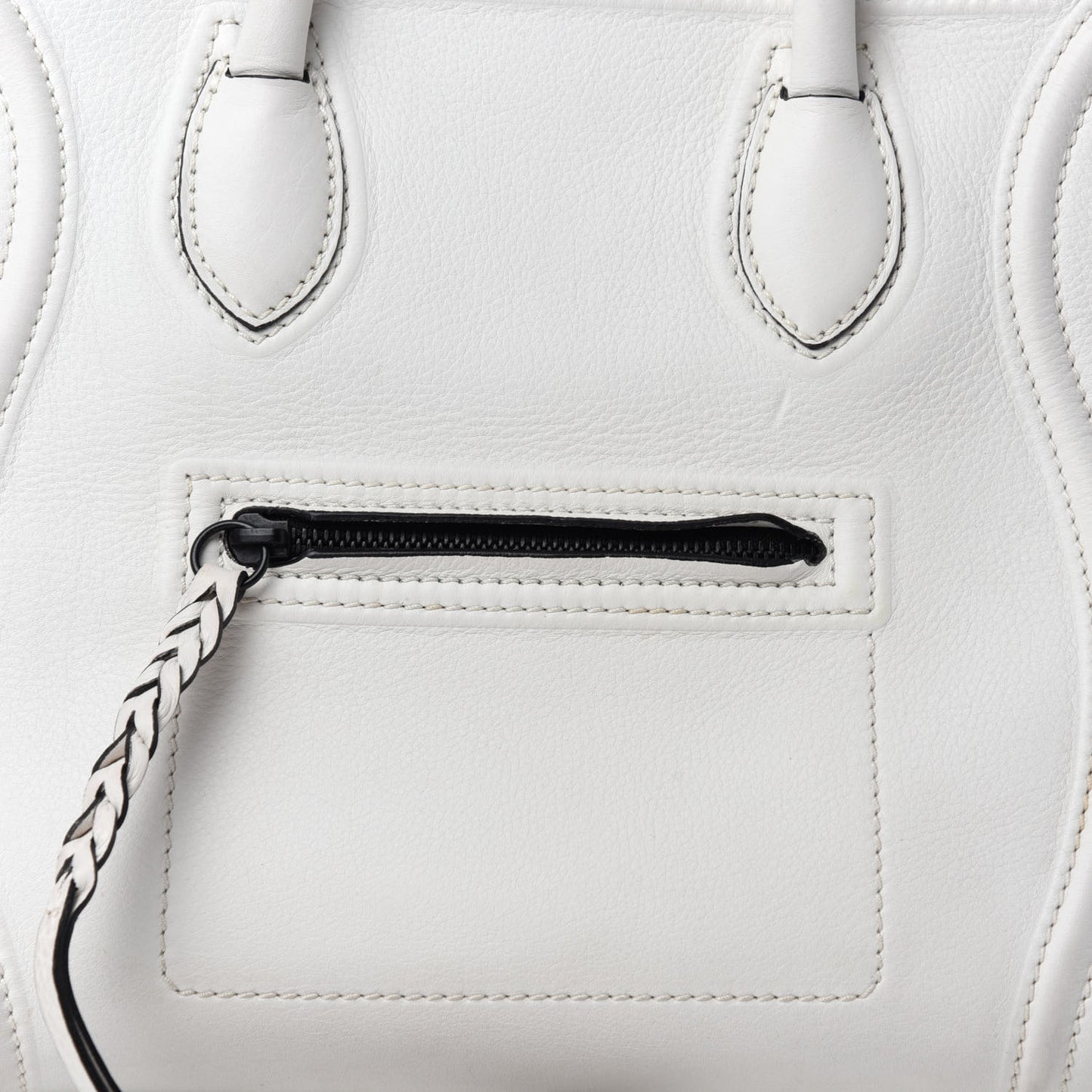 Calfskin Medium Phantom Luggage White