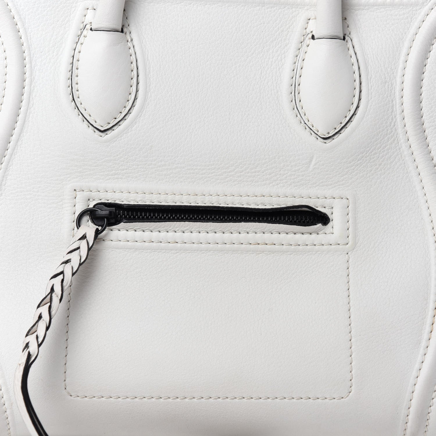 Celine Calfskin Medium Phantom Luggage White 11 of 14