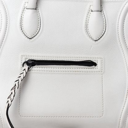 Celine Calfskin Medium Phantom Luggage White 11 of 14