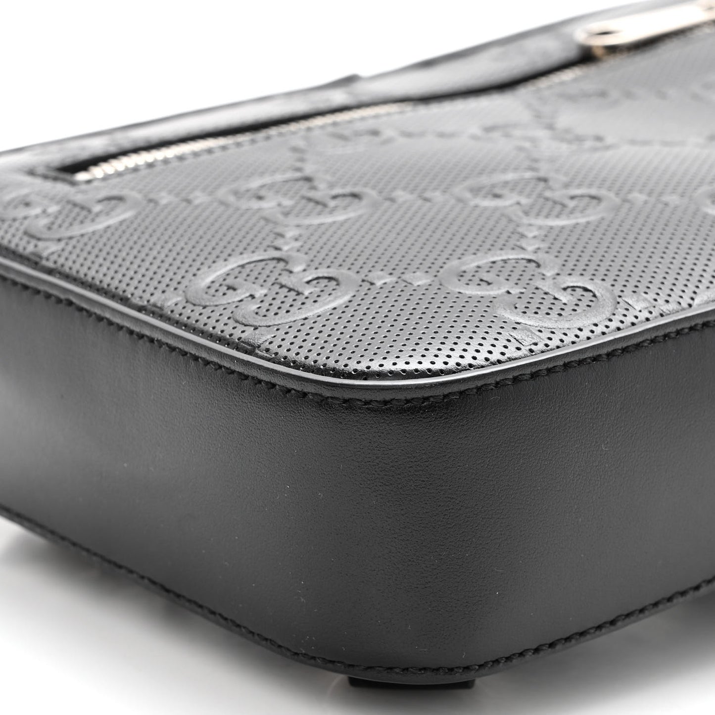 Calfskin GG Tennis Embossed Sling Backpack Black