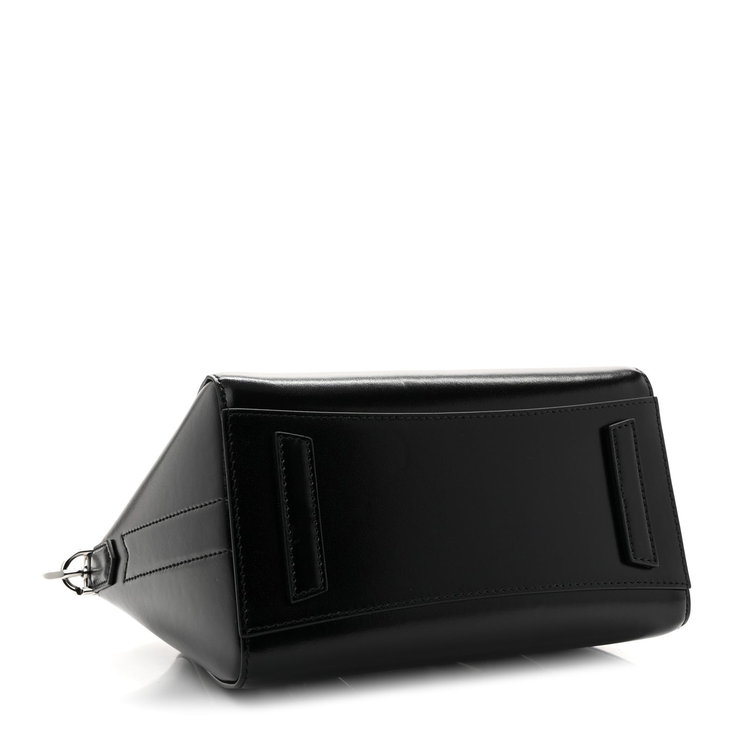 Box Calfskin Mini Lock Antigona Shoulder Bag Black