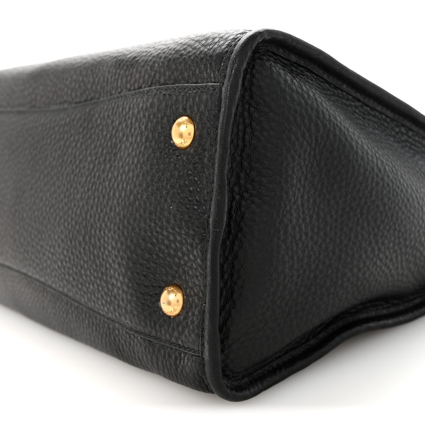 Vitello Daino Shopping Satchel Black
