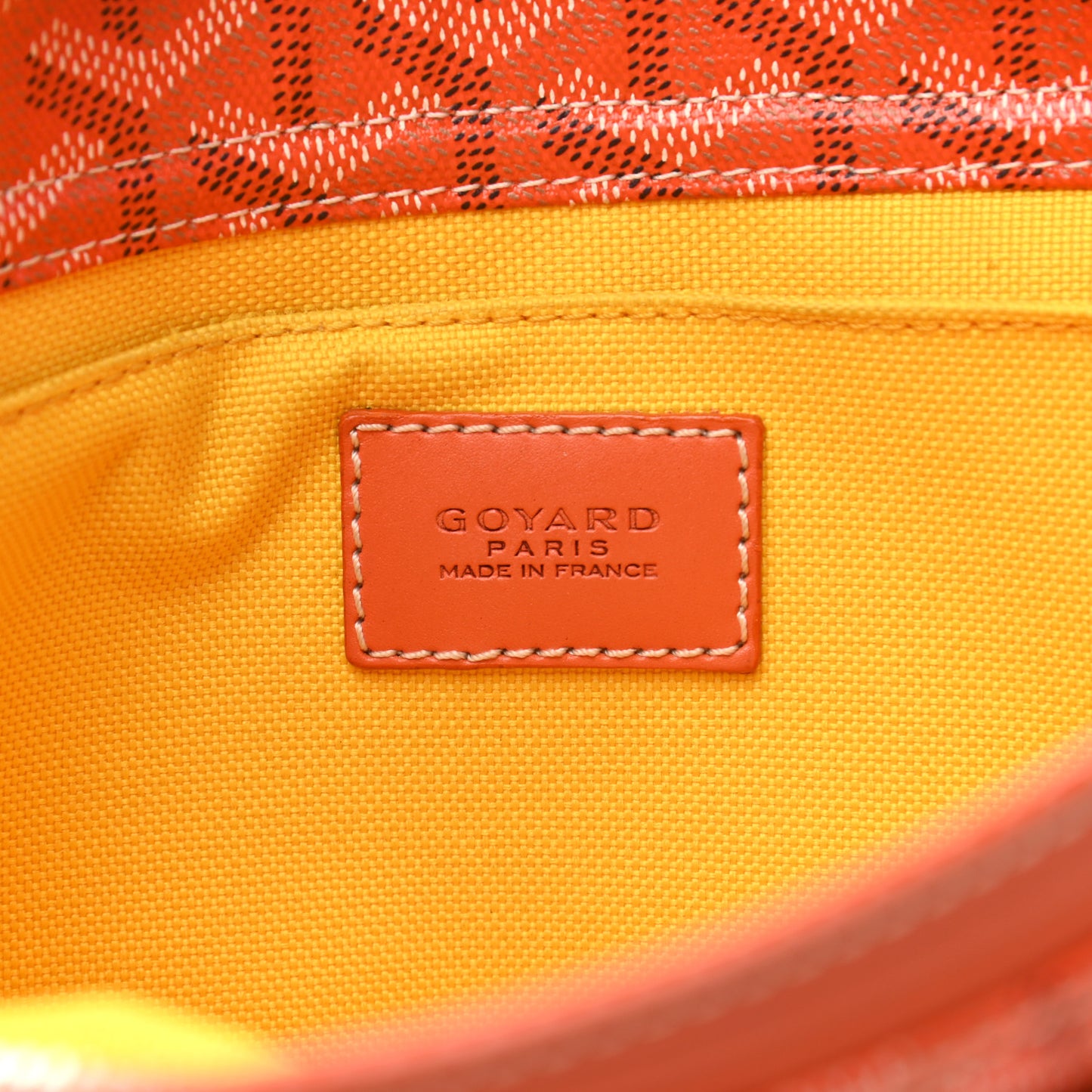 Goyardine Miroir Toiletry Bag GM Orange