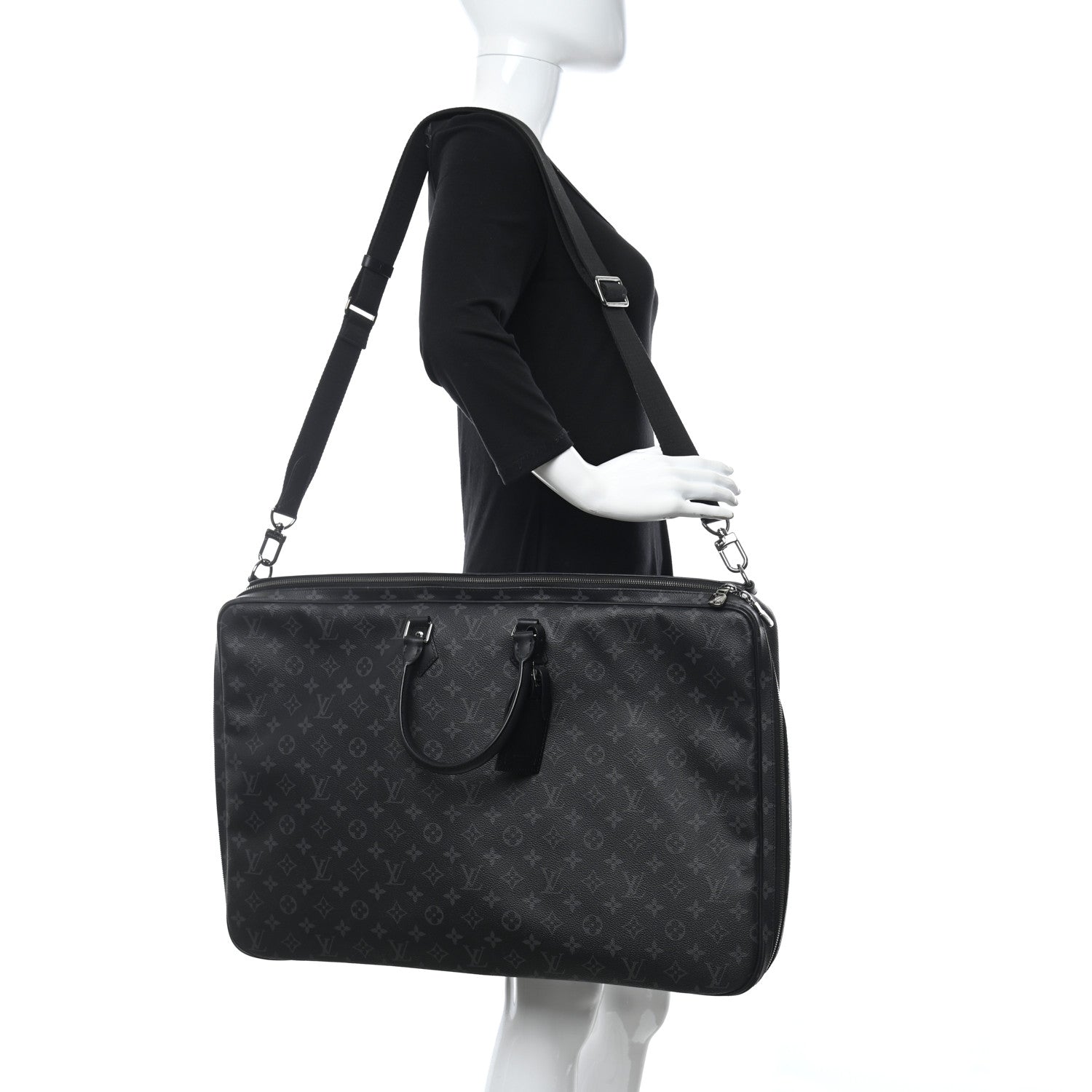 Louis Vuitton Monogram Eclipse Garment Cover 2 Hangers 2 of 5