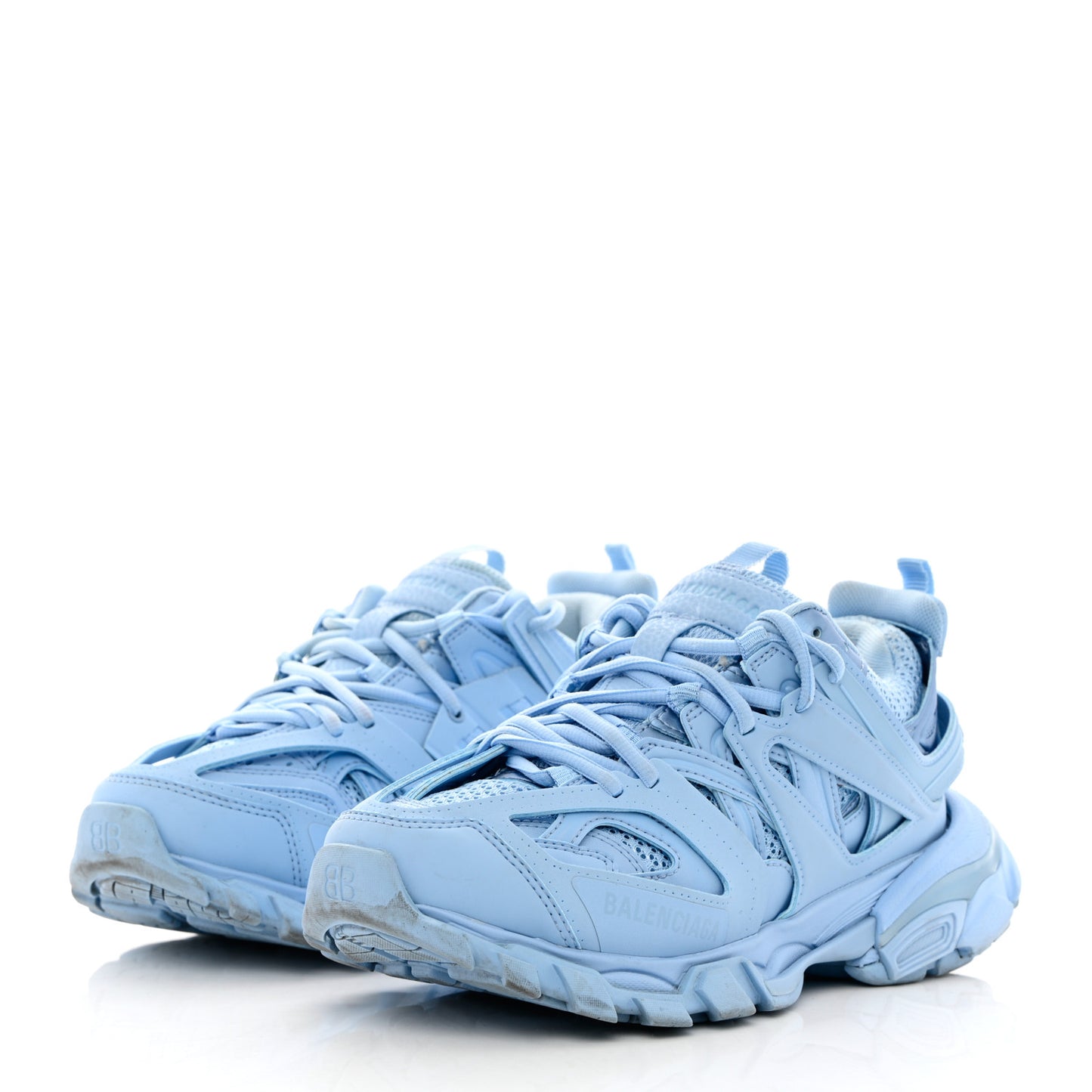 Mesh Nylon Womens Track Sneakers 37 Light Blue
