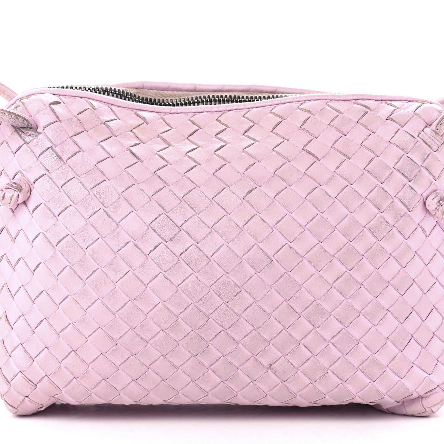 Bottega Veneta Nappa Intrecciato Nodini Crossbody Messenger Bliss Washed 12 of 12