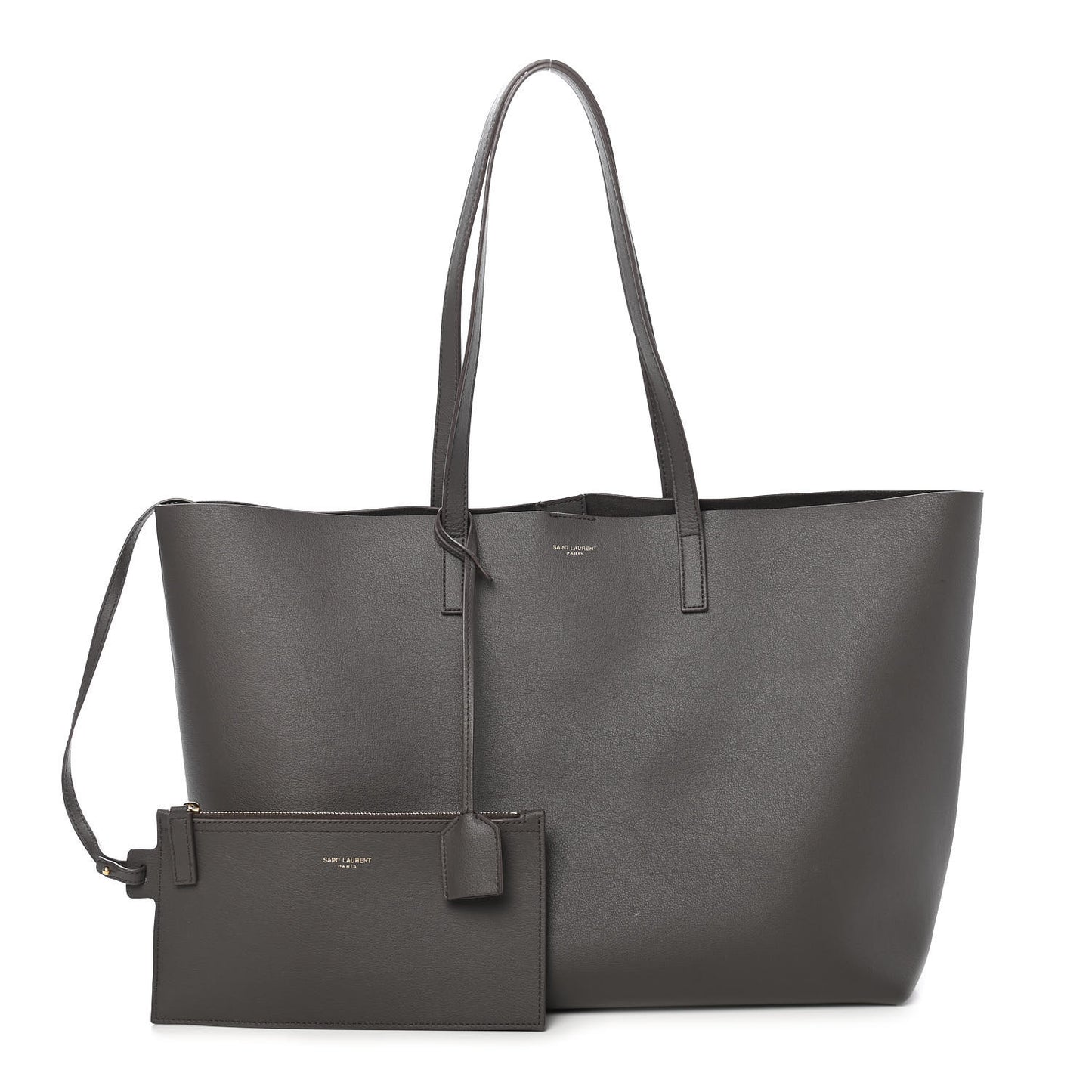 Calfskin Large Shopping Tote Earth