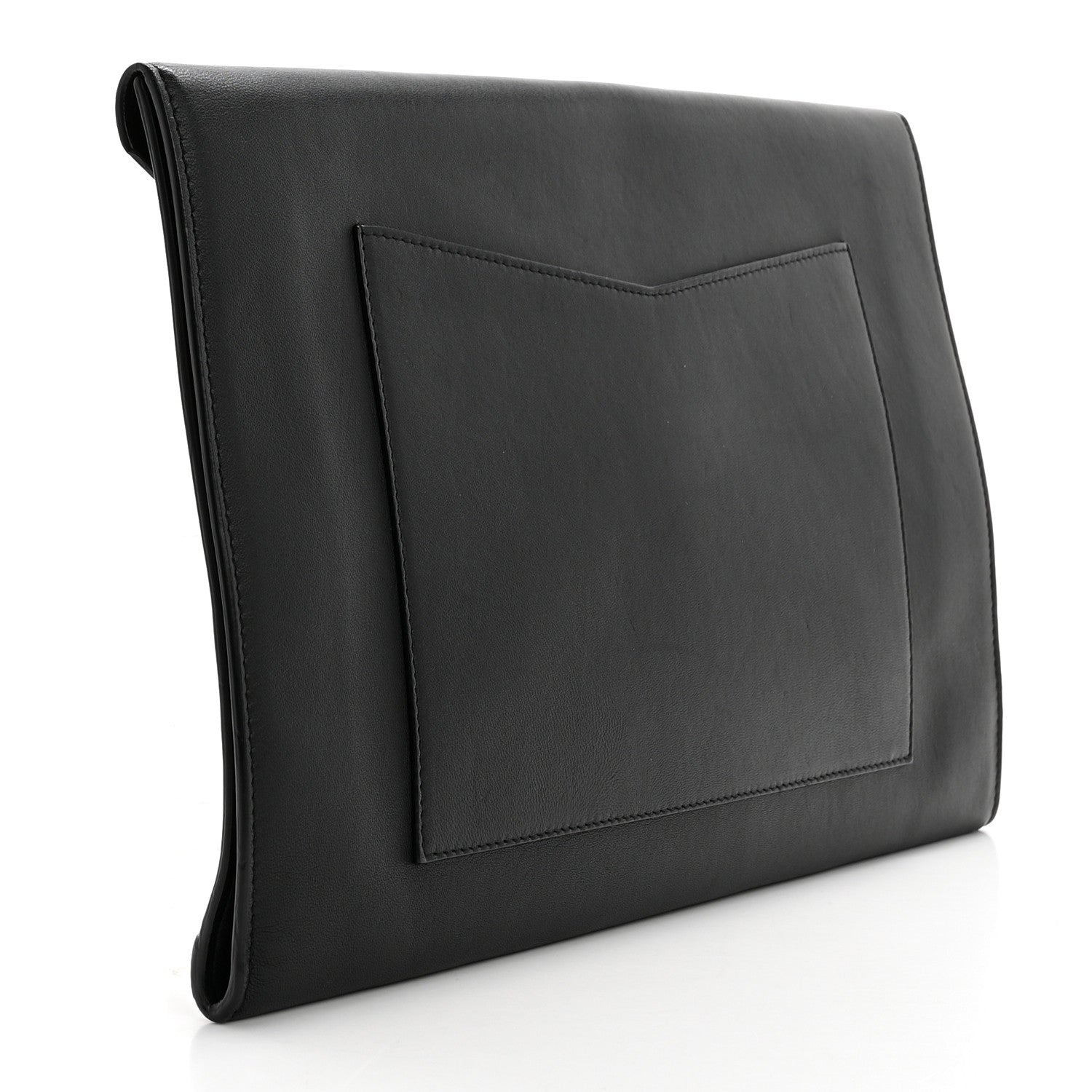 Chanel Lambskin Cocomail Envelope Clutch Black Light Gold 3 of 8