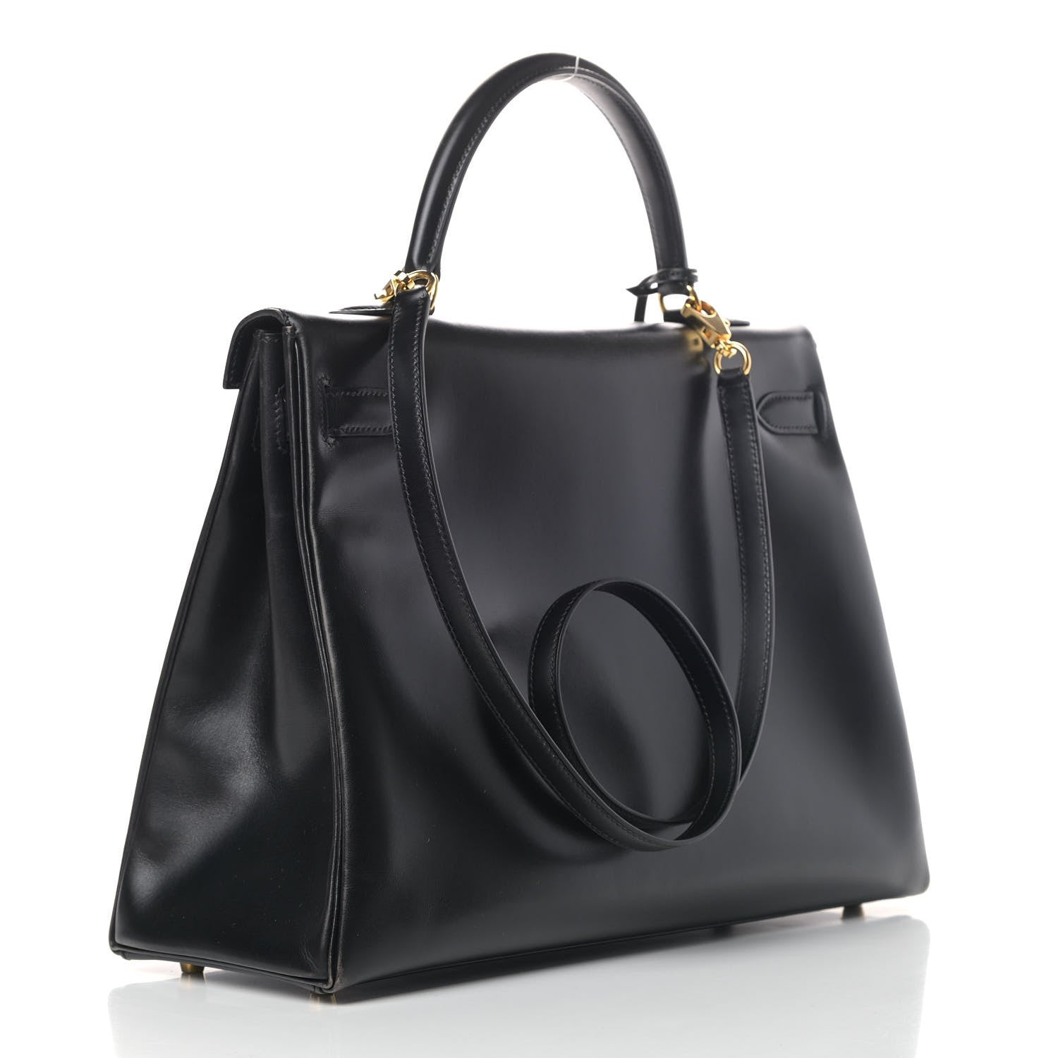 Hermes Box Kelly Retourne 35 Black 2 of 13