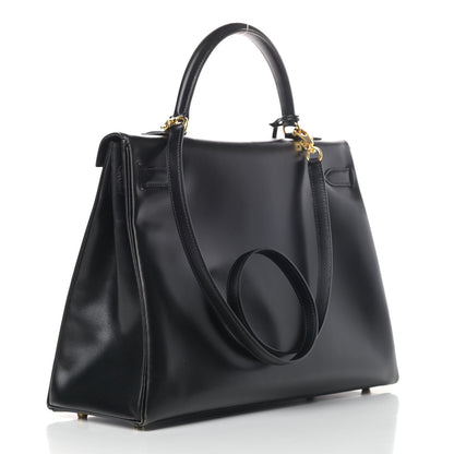 Hermes Box Kelly Retourne 35 Black 2 of 13