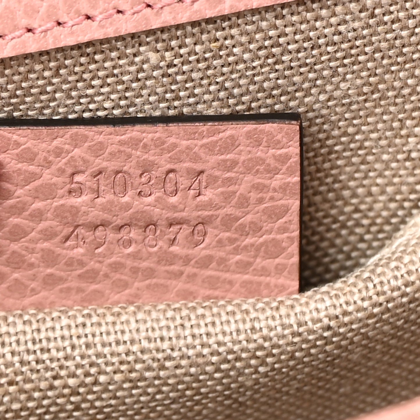 Dollar Calfskin Small Interlocking G Shoulder Bag Soft Pink