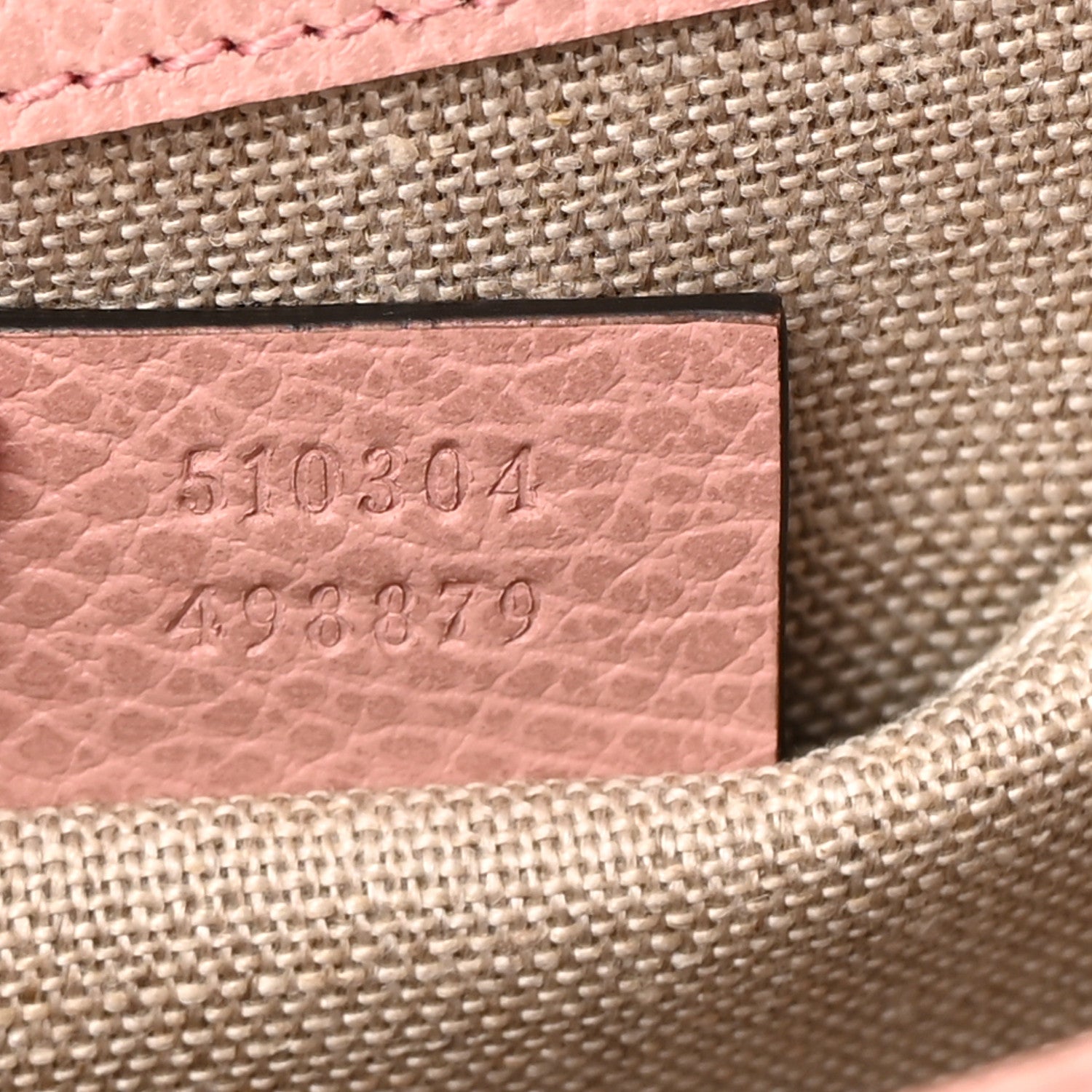 Gucci Dollar Calfskin Small Interlocking G Shoulder Bag Soft Pink 10 of 14