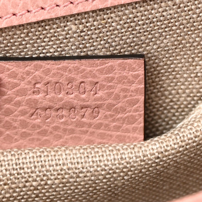 Gucci Dollar Calfskin Small Interlocking G Shoulder Bag Soft Pink 10 of 14