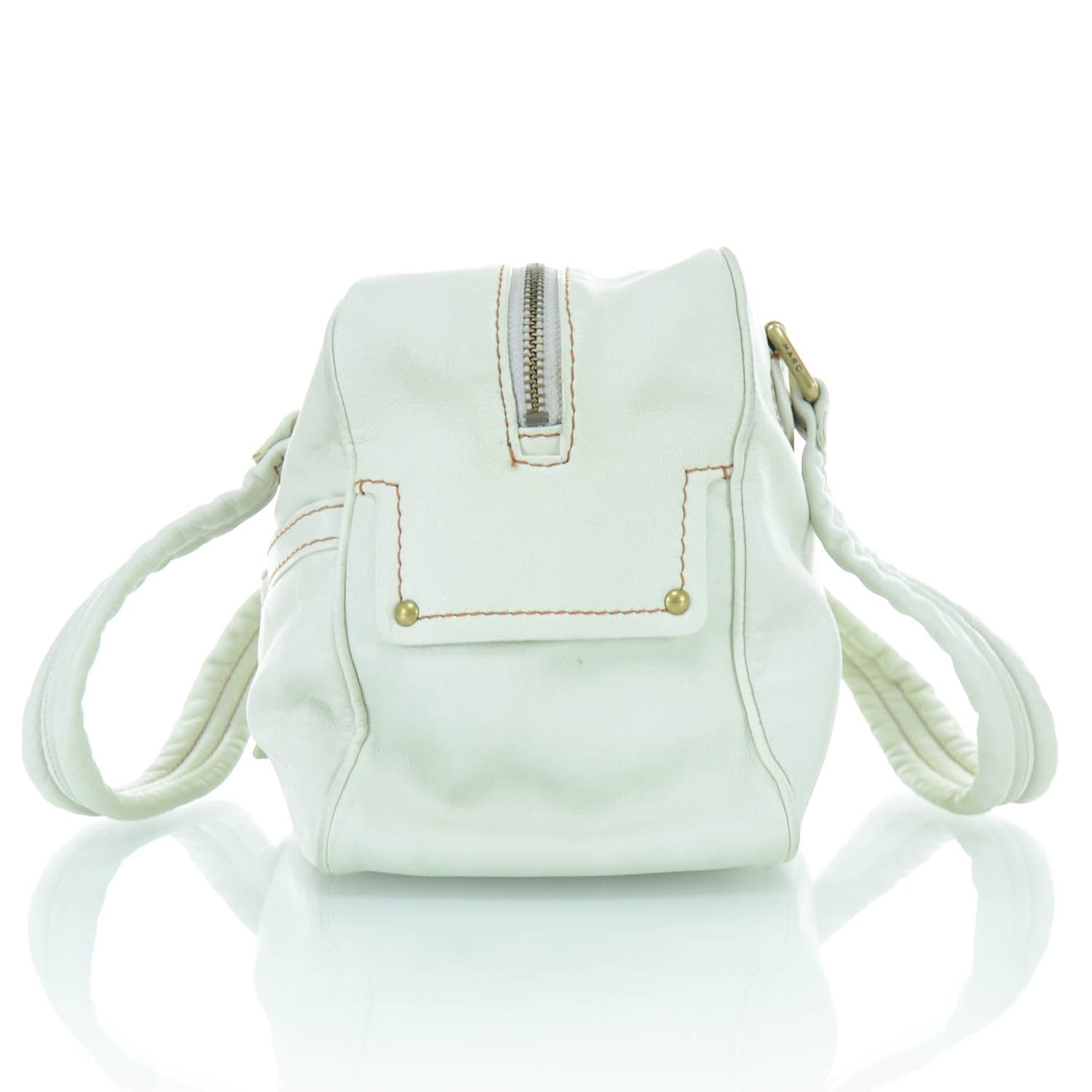 MARC BY Leather Tote White