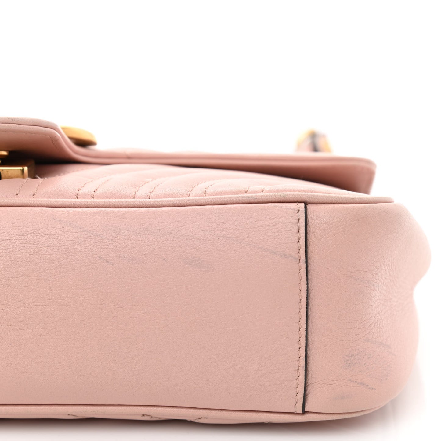 Calfskin Matelasse Small GG Marmont Shoulder Bag Perfect Pink