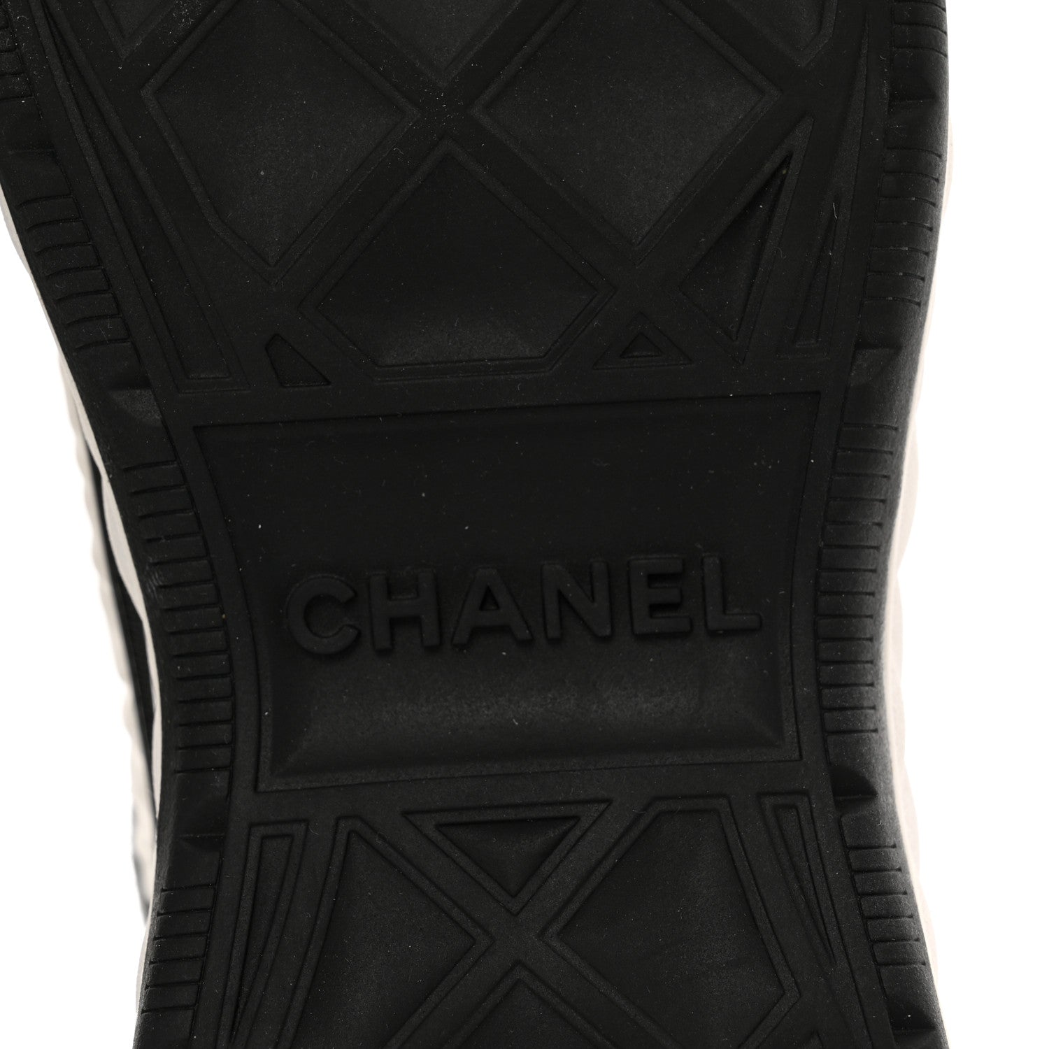 Chanel Fabric Suede Calfskin CC Sneakers 41 White Black 6 of 8