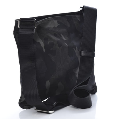Prada Tessuto Nylon Camouflage Flat Messenger Fumo 3 of 11
