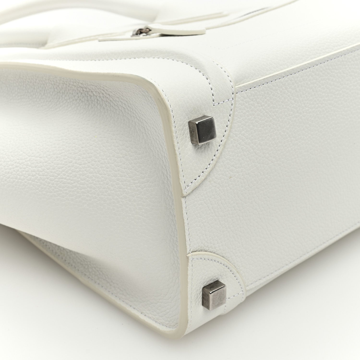 Celine Grained Calfskin Medium Phantom Luggage Cream 7 of 8