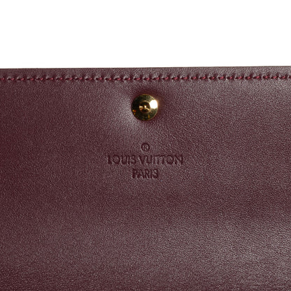 Louis Vuitton Vernis Sarah Wallet Rouge Fauviste 6 of 7