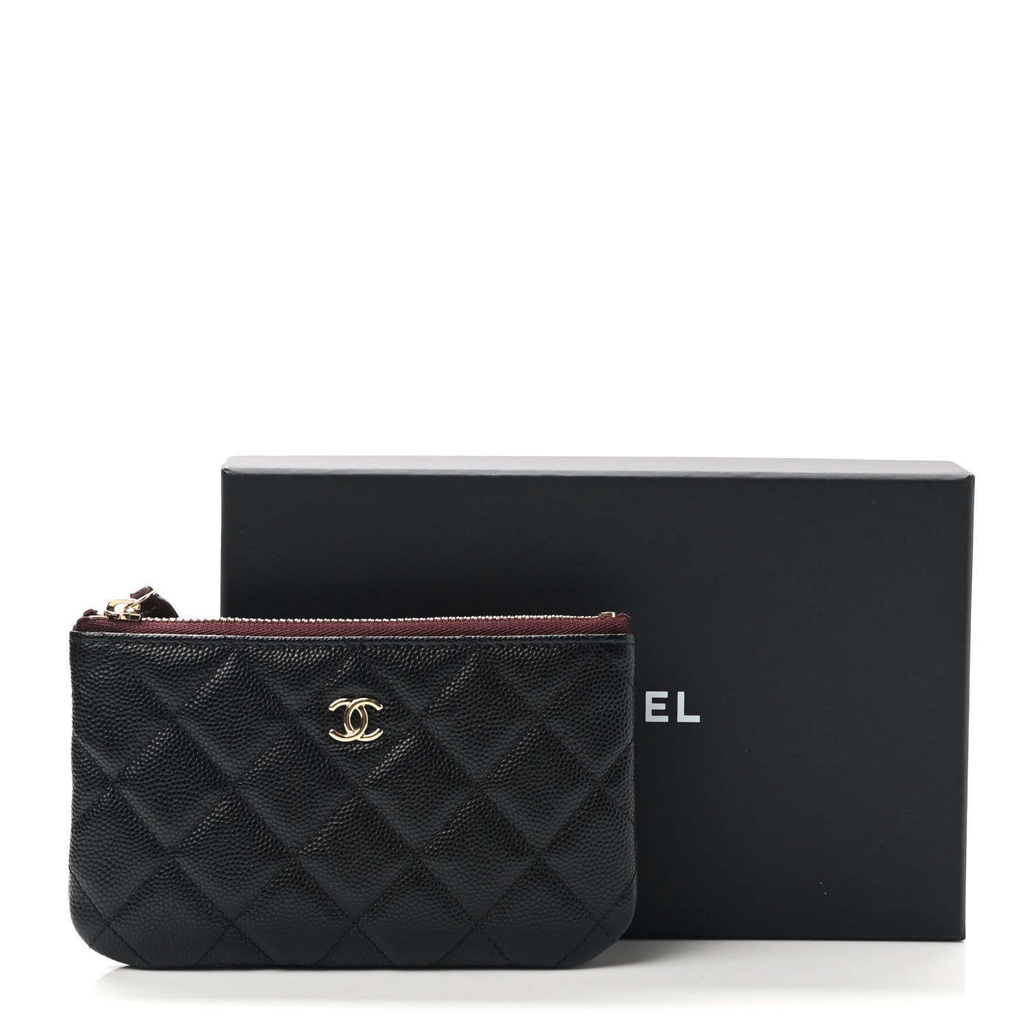 Chanel Caviar Quilted Small Cosmetic Case Black 8 of 8