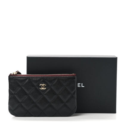 Chanel Caviar Quilted Small Cosmetic Case Black 8 of 8