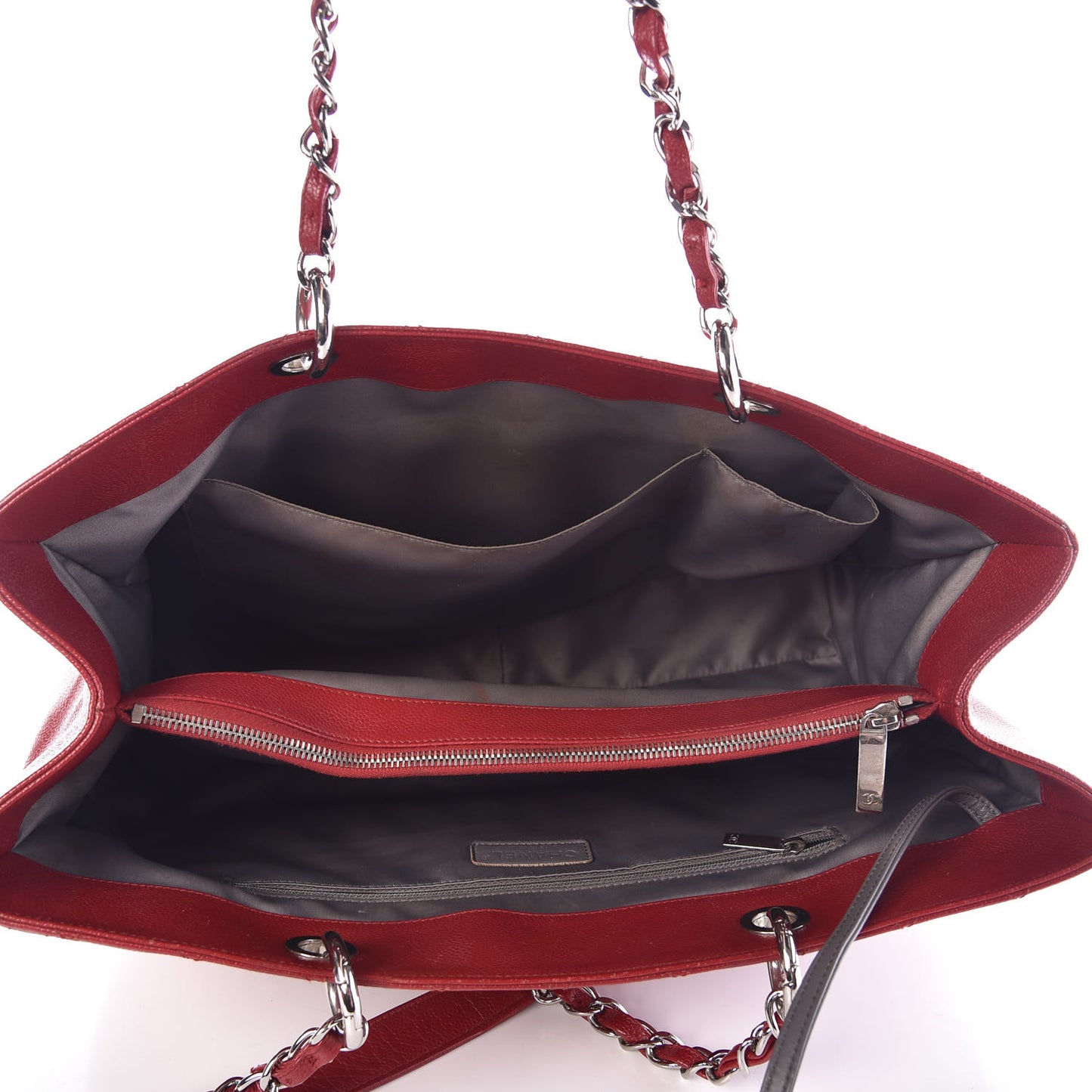 Caviar Quilted XL Grand Shopping Tote GST Red