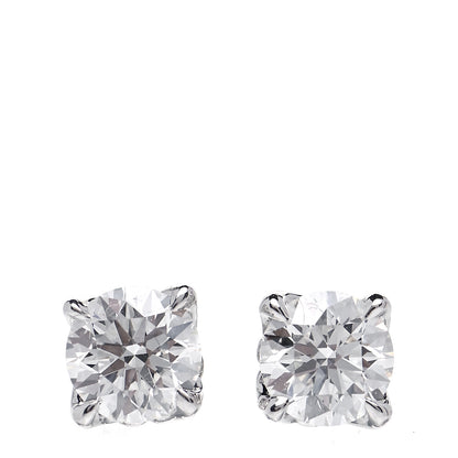 David Yurman Platinum Diamond .60ctw Stud Earrings 1 of 6