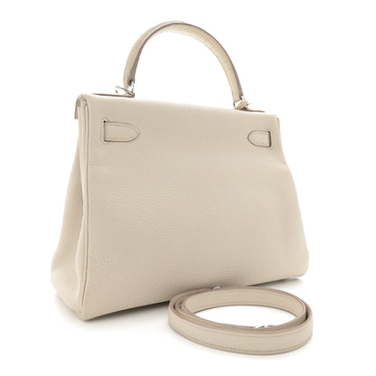 Hermes Togo Matte Alligator Kelly Retourne Touch 28 Beton 3 of 13