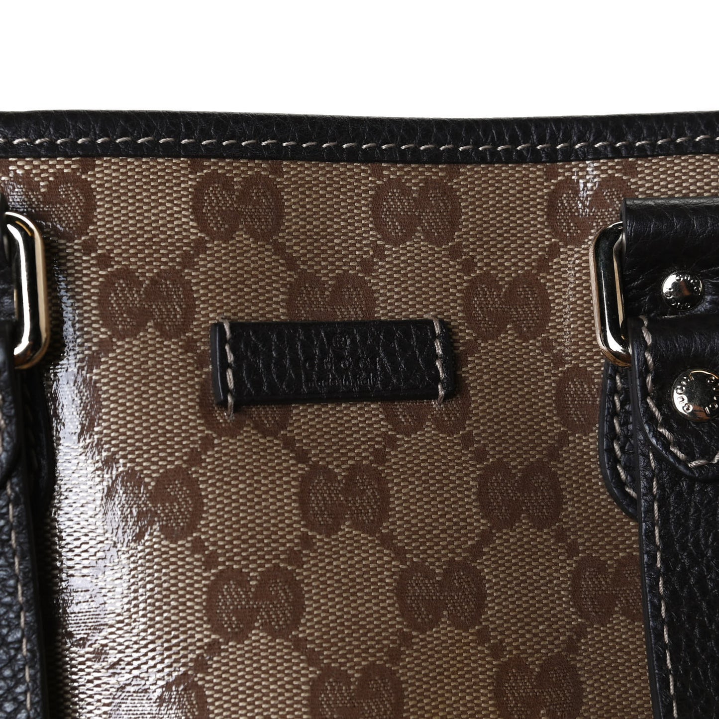 Crystal Monogram Joy Tote Dark Brown