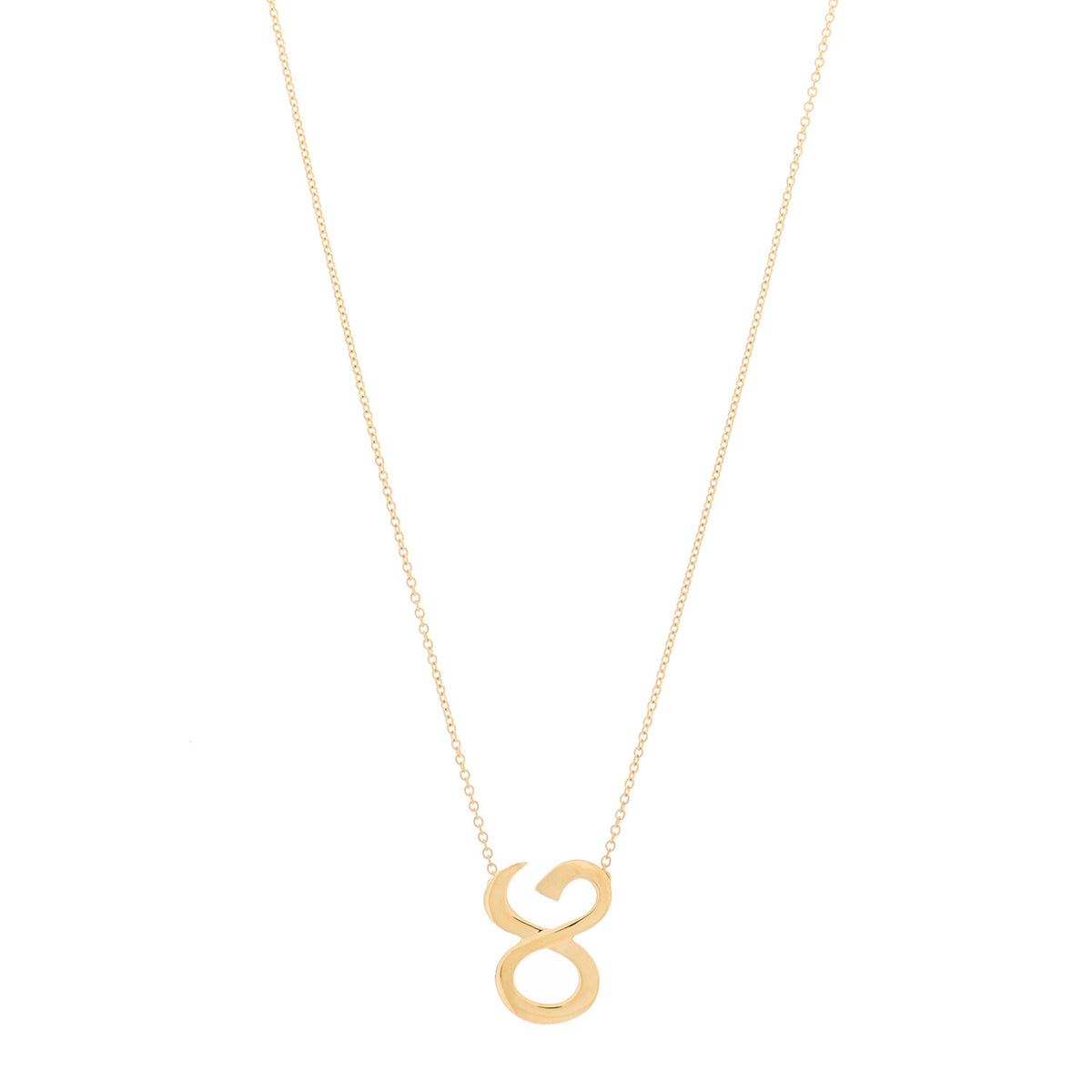 Tiffany 18K Yellow Gold Paloma Picasso Zodiac Taurus Pendant Necklace 1 of 6