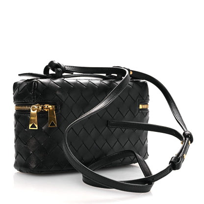 Bottega Veneta Calfskin Intrecciato Bang Bang Vanity Case Black 3 of 13