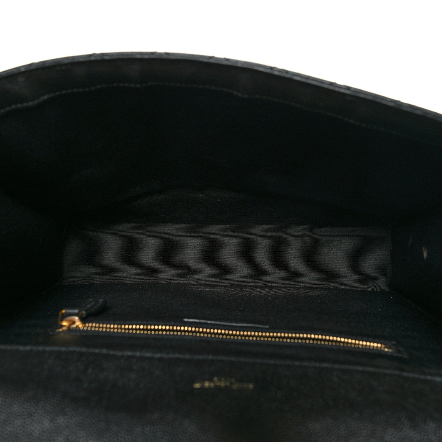 Saint Laurent Grain De Poudre Textured Mixed Matelasse Large Triquilt Monogram Satchel Black 5 of 11