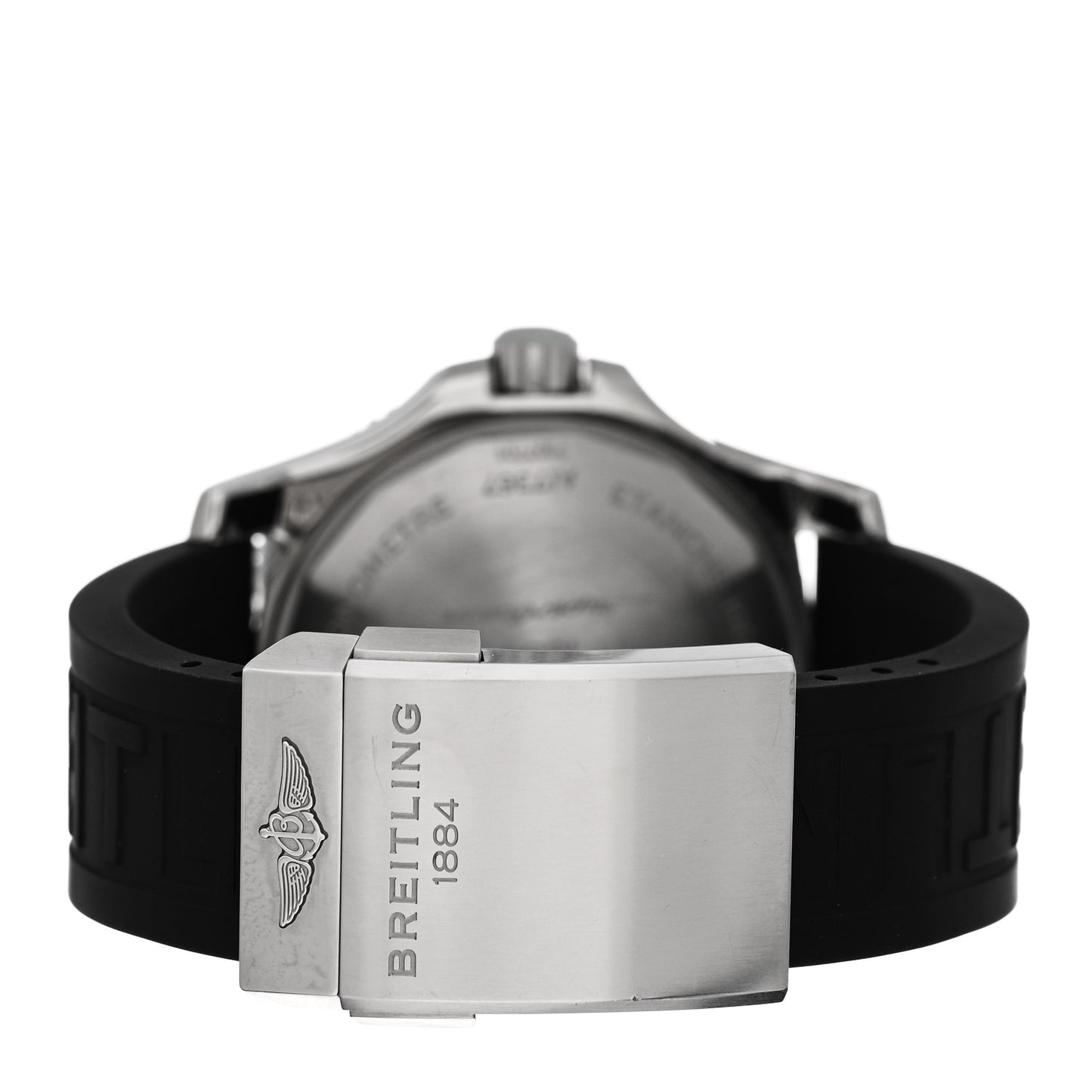 Stainless Steel Rubber 44mm Super Ocean Chronometer Automatic Watch Black A17367
