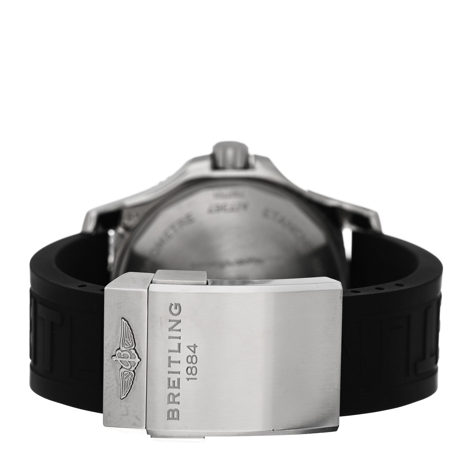 Breitling Stainless Steel Rubber 44mm Super Ocean Chronometer Automatic Watch Black A17367 3 of 5