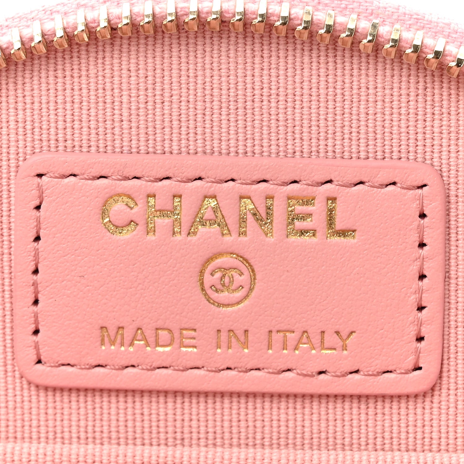 Chanel Caviar Quilted Round Handle With Care Vanity With Chain Pink 7 of 12