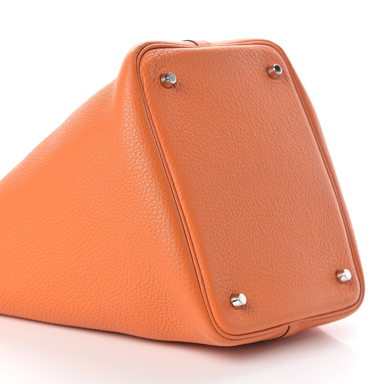 Hermes Taurillon Clemence Picotin Lock 22 MM Orange 9 of 11