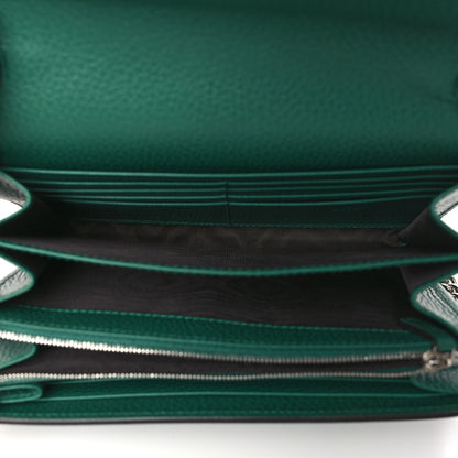 Gucci Calfskin Mini Dionysus Chain Wallet Emerald 5 of 10