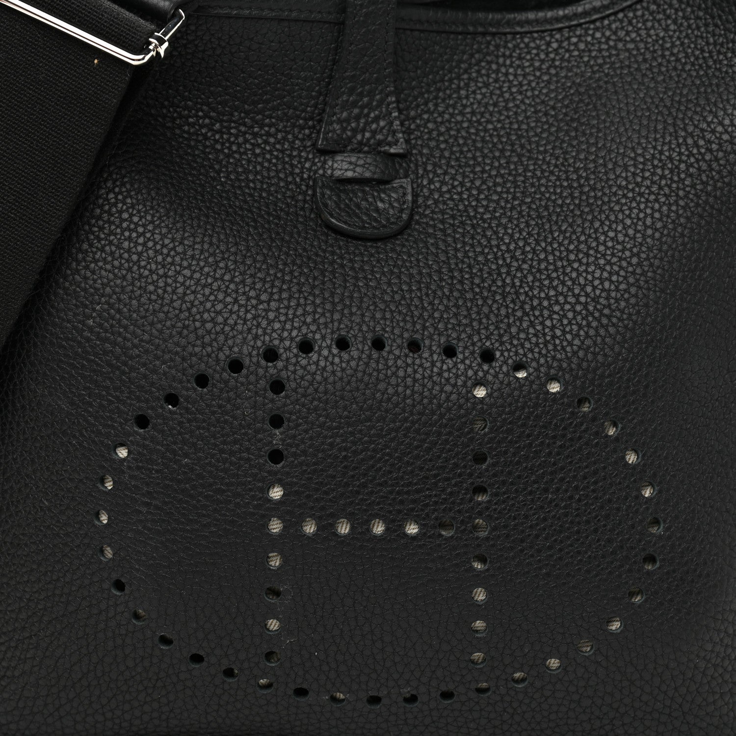 Hermes Taurillon Clemence Evelyne III PM Black 8 of 11