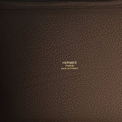 Hermes Taurillon Maurice Picotin Lock 18 PM Beige De Weimar 6 of 9