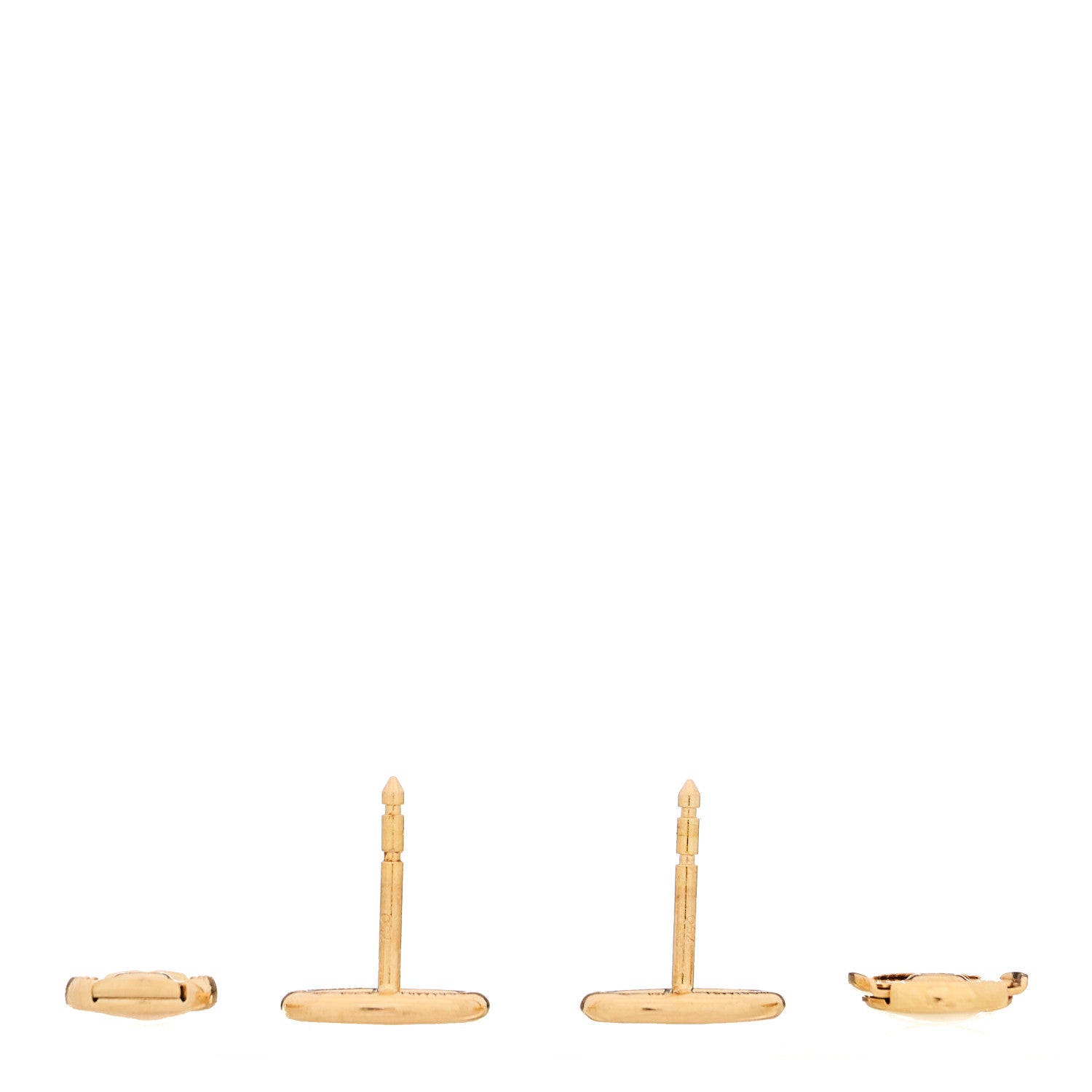 Hermes 18K Rose Gold TPM Farandole Stud Earrings 3 of 4