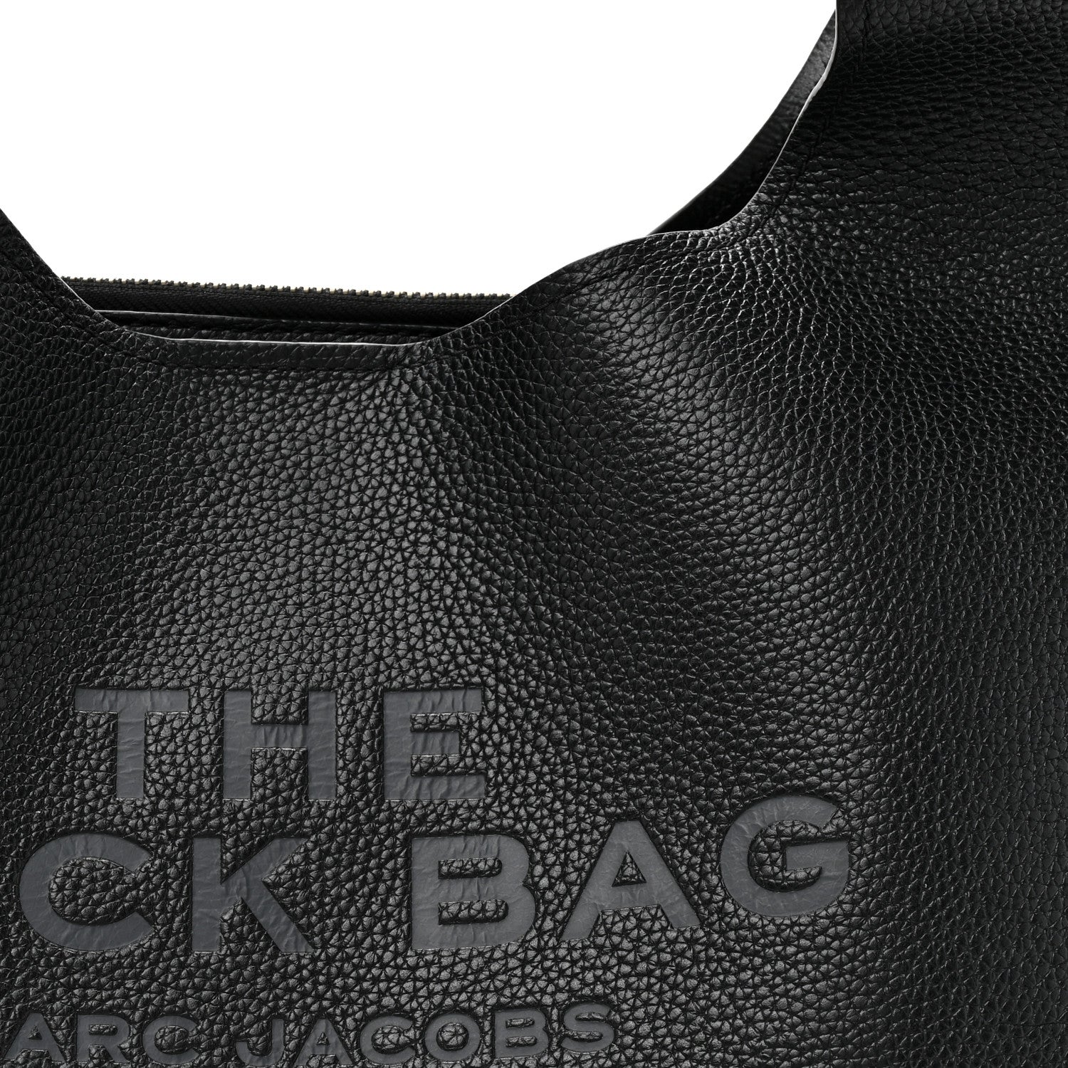 Marc Jacobs Grained Calfskin Medium The Sack Bag Black 9 of 13