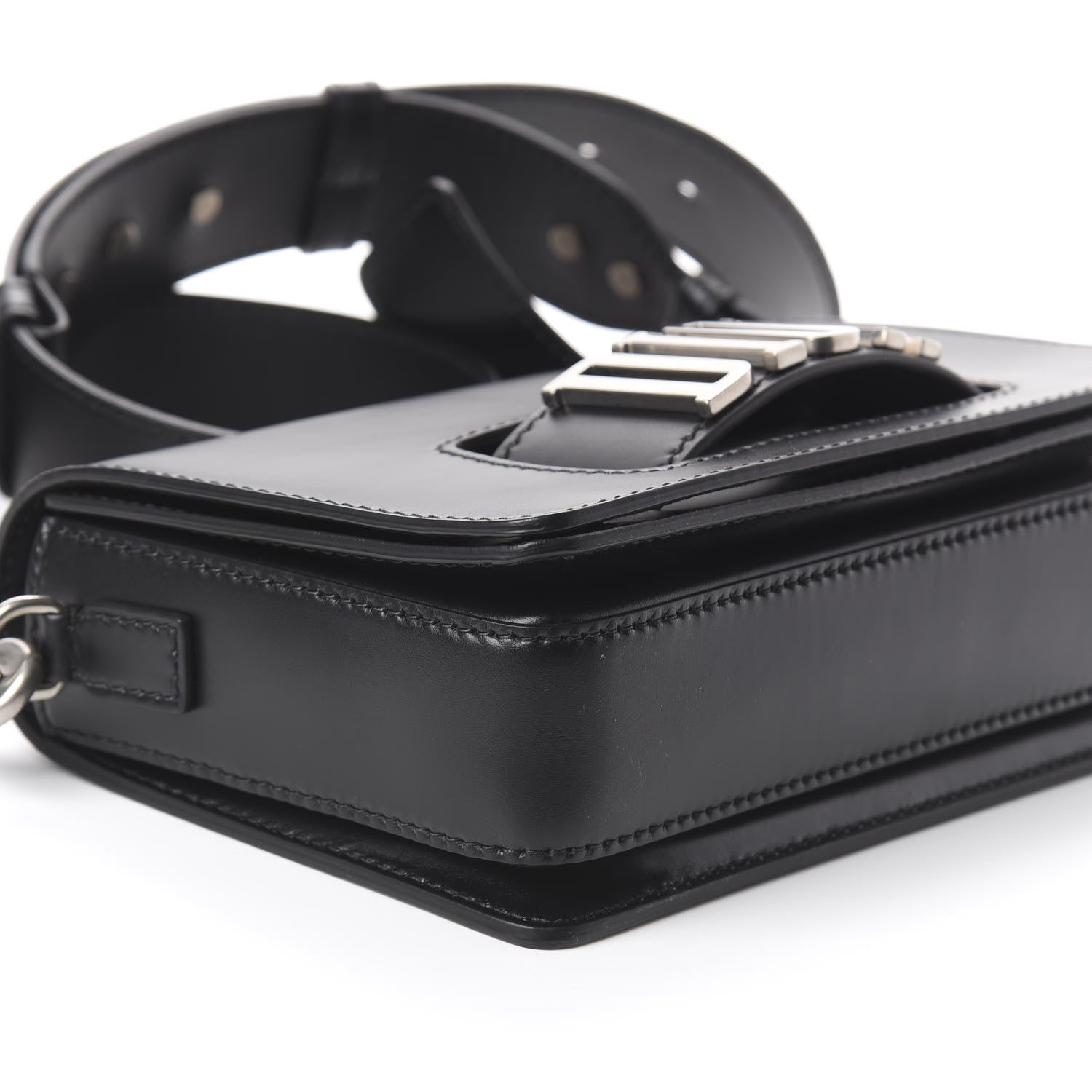 Christian Dior Smooth Calfskin Dio(r)evolution Flap Bag Black 7 of 8
