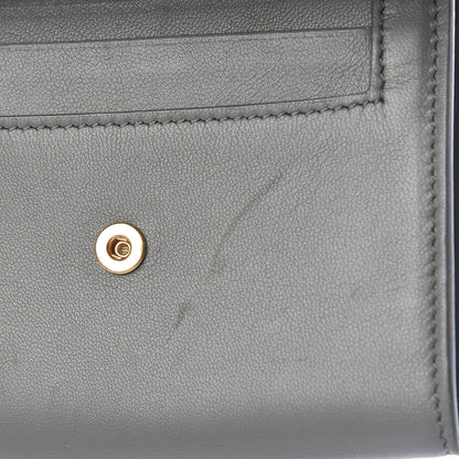 Celine Smooth Calfskin Compact Wallet Smoke 8 of 11
