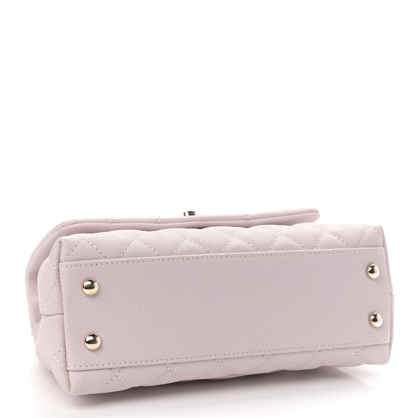 Caviar Quilted Mini Coco Handle Flap Lilas Lilac