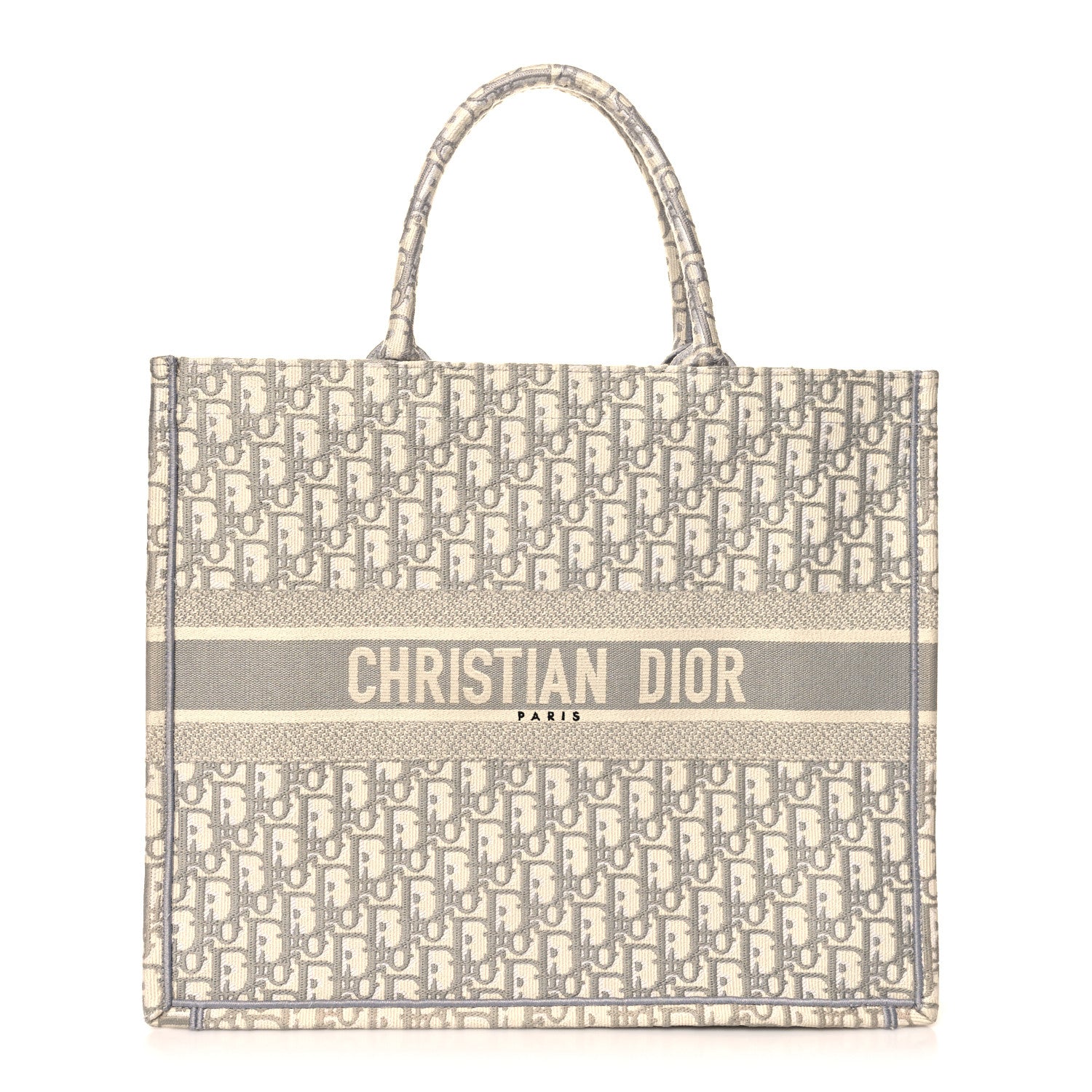 Christian Dior Oblique Large Book Tote Grey 1 of 10