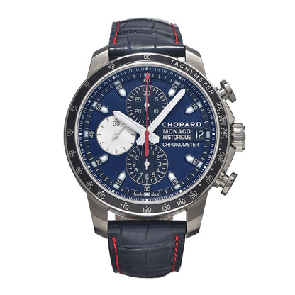 Chopard Stainless Steel Alligator 46mm Grand Prix de Monaco Historique Automatic Watch Blue 1 of 10