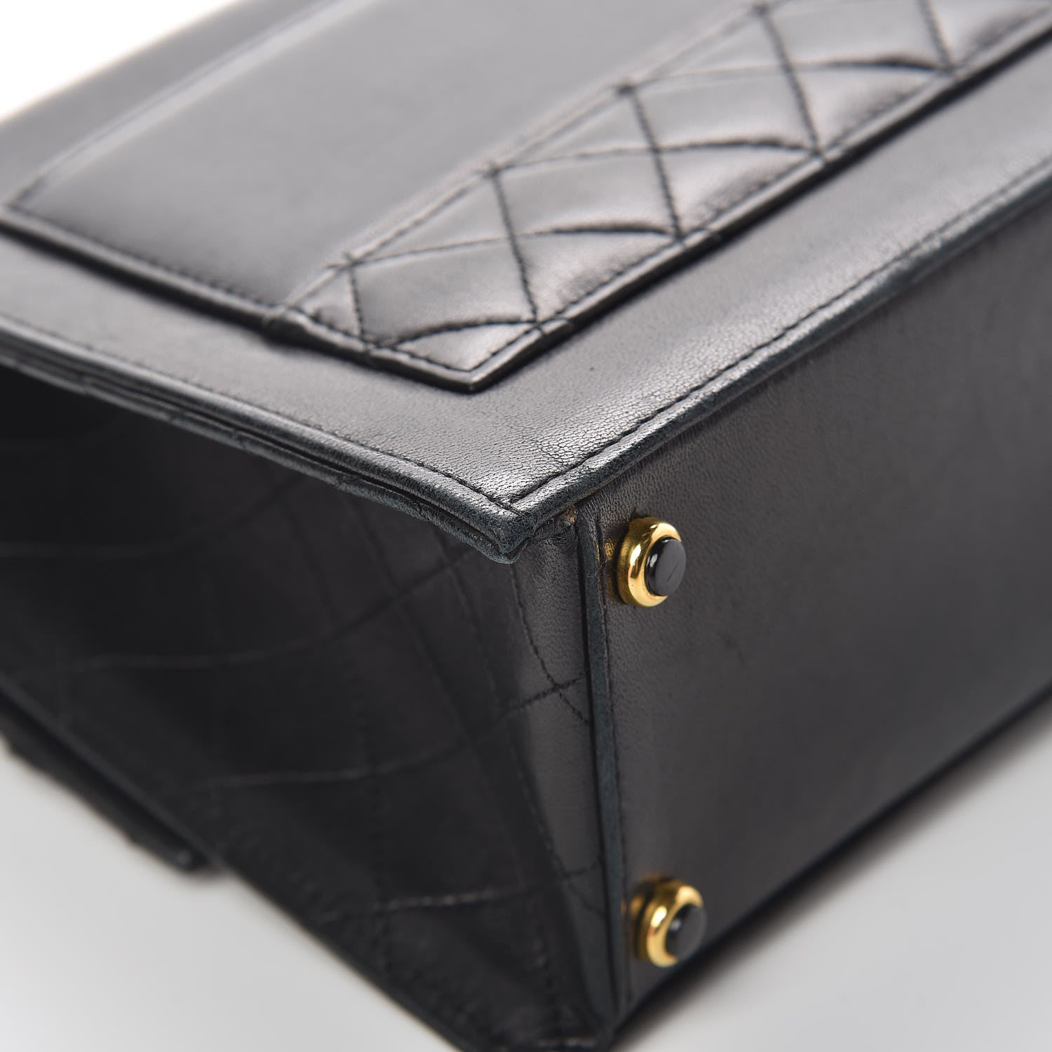 Chanel Lambskin Quilted Shoulder Flap Bag Black 13 of 34