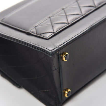 Chanel Lambskin Quilted Shoulder Flap Bag Black 13 of 34