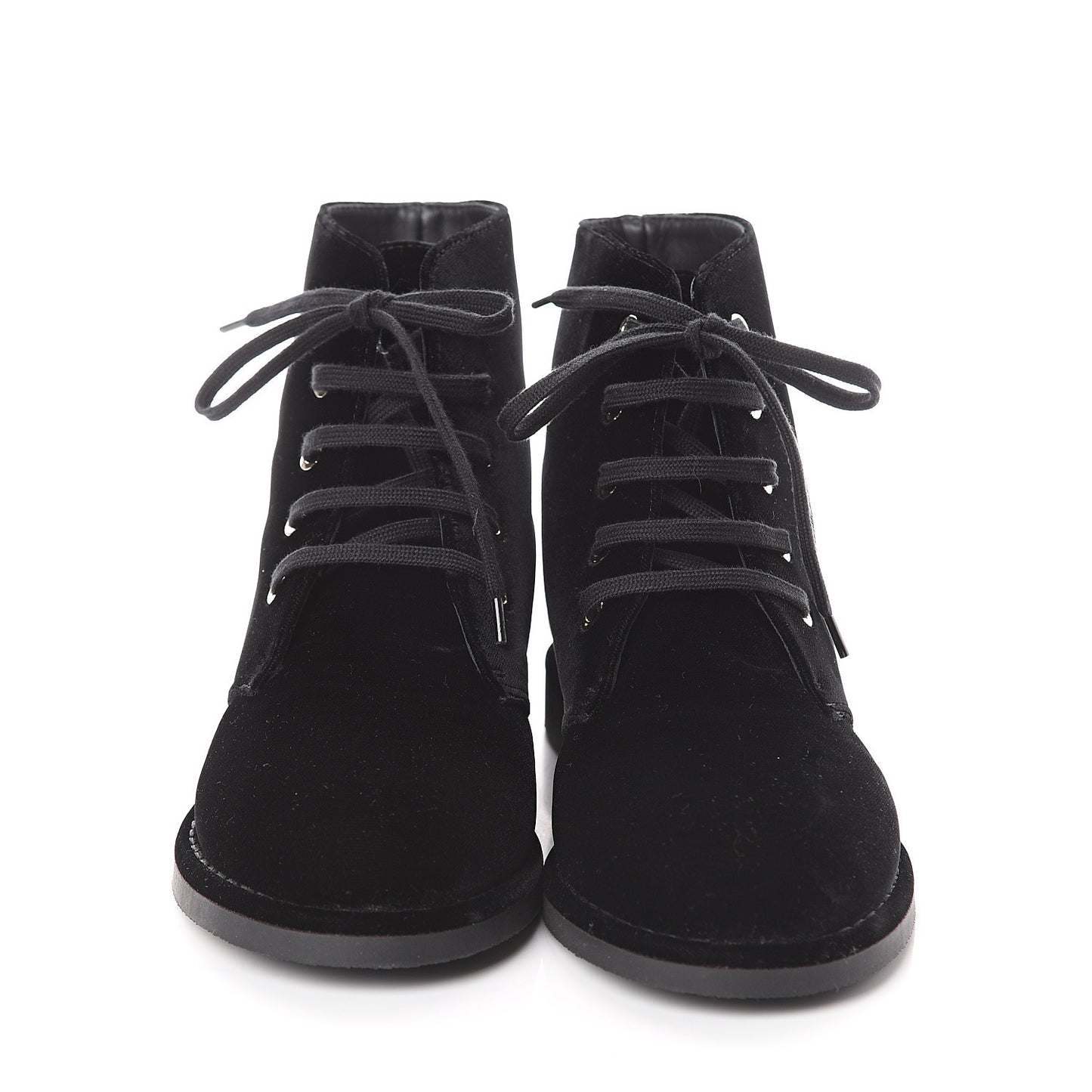 Velvet CC Lace Up Boots 41 Black