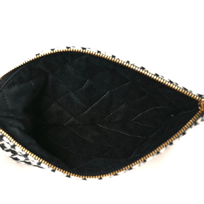 Chanel Tweed Houndstooth Chanel 22 Removable Pouch Black Ecru 5 of 6